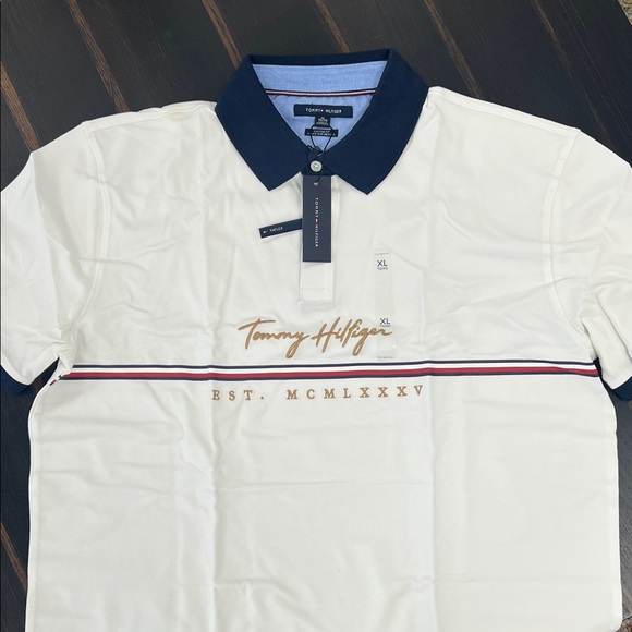NWT - Tommy Hilfiger THFlex Baldwin Polo, White – Size XL - Picture 7 of 12